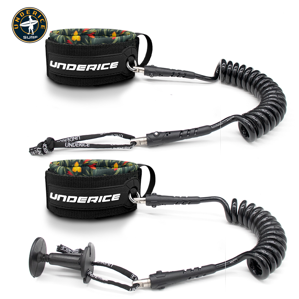 Paddle Board Leash Coiled - TPU Surfbrett-Leash, verstellbare Spiral-Leash, Bodyboard-Sicherheitsleine, SUP-Feder-Handgelenkschlaufe,
