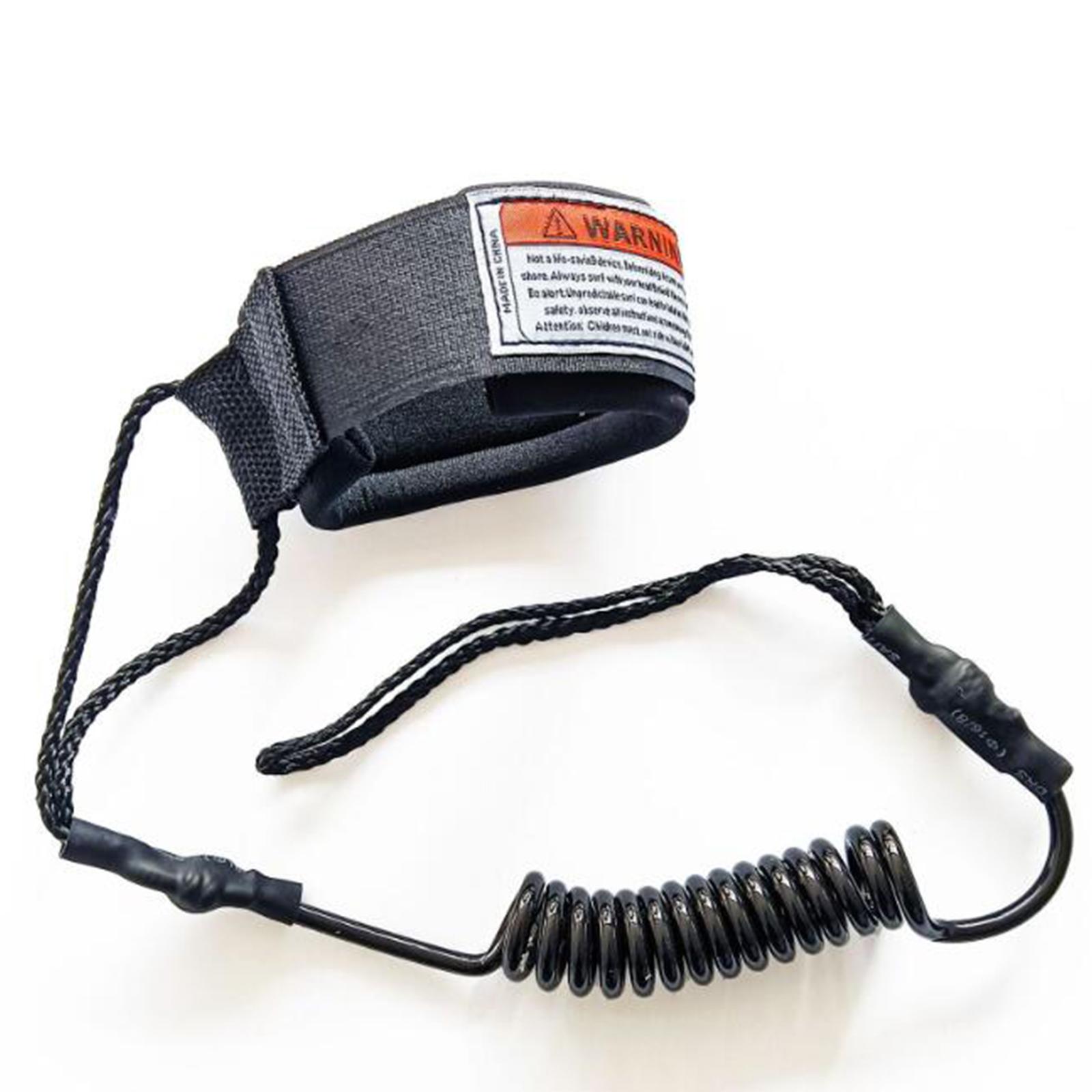 Paddle Board Leash Coiled - Geflochtene Surfbrett-Leine, strapazierfähiges, elastisches Handgelenks- und