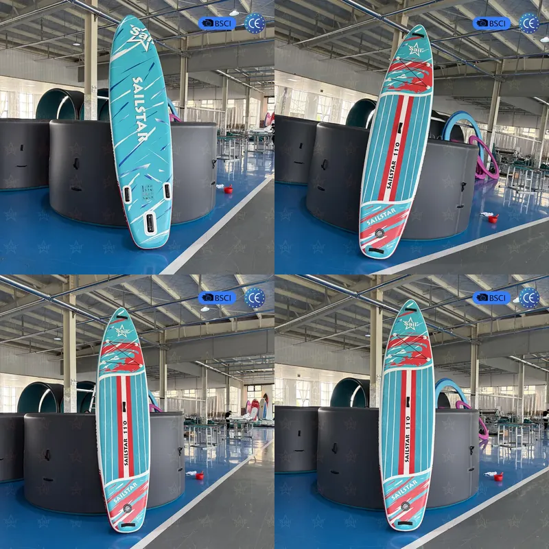 Sup Board 11Ft Inflatable - Premium 11ft Aufblasbares Stand-up-Paddleboard, Rutschfestes EVA-Deck