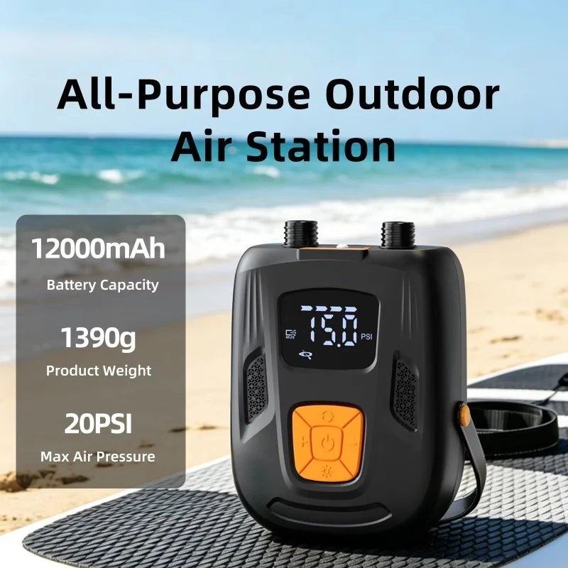 Paddle Board Electric Pump 20Psi - Kabelloser Aufblaser 20PSI, elektrische Luftpumpe für