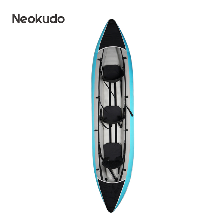 Inflatable Kayak 3 Person - Meistverkauftes Hochbelastbares Beschichtetes Stoffkajak für 3