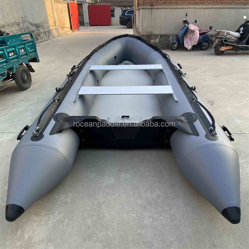 Inflatable Boat 4 Person - CE Hochwertiges 4-Personen-Schlauchboot zum Angeln für
