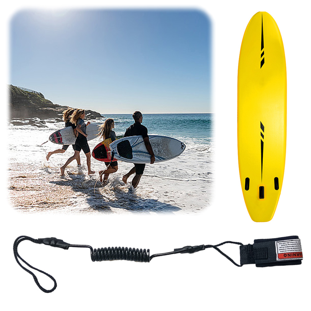 Paddle Board Leash Coiled - Gewickelte Bodyboard-Leash, Stayboard-Knöchelriemen, Paddleboard-Knöchelriemen, Surfzubehör