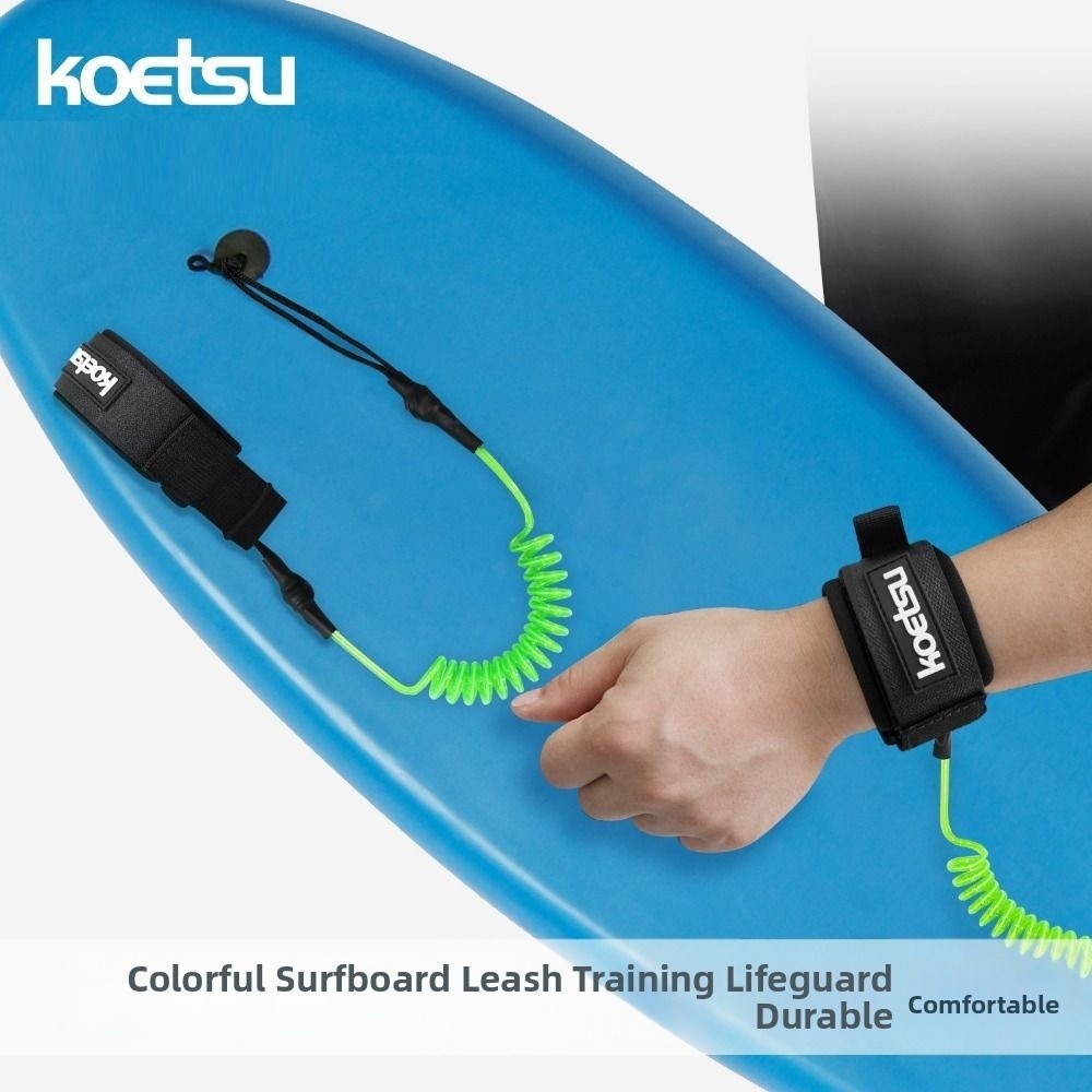Paddle Board Leash Coiled - Neue Elastische Dehnbare Spiralförmige Bodyboarding-Leine 120cm