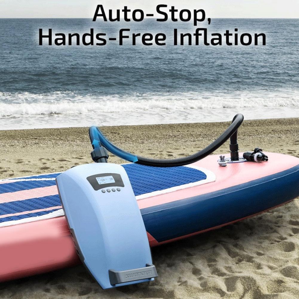 Inflatable Boat 4 Person - Luftschlauch-Set mit 7 Düsen, elektrische Luftpumpe,