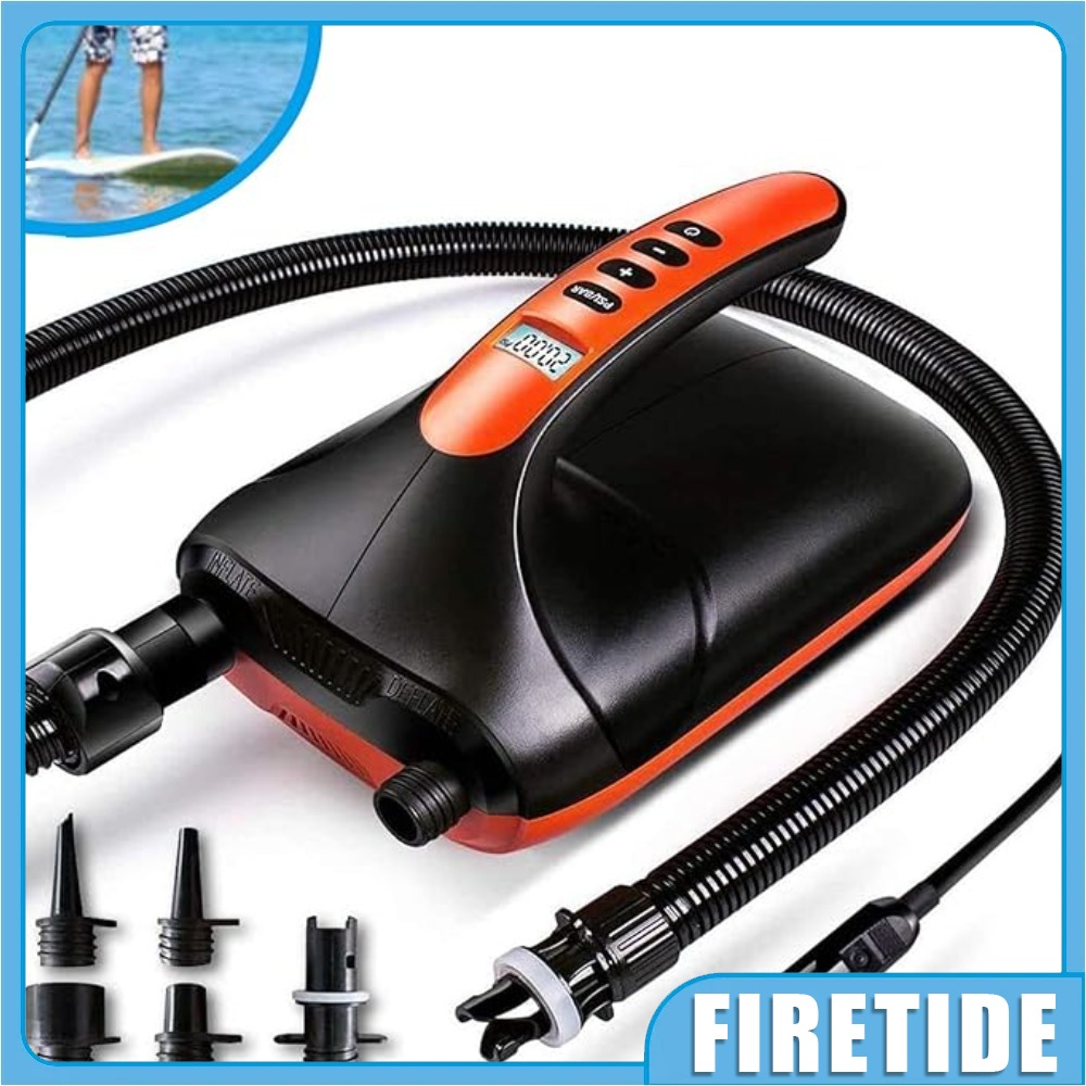 Paddle Board Electric Pump 20Psi - 20PSI Hochdruck-SUP-Elektropumpe, zweistufige Aufblaspumpe für aufblasbare