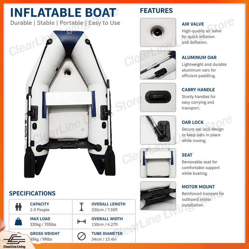 3-Personen PVC Schlauchboot Mi – Inflatable Kayak 3 Person Bewertung und Preis