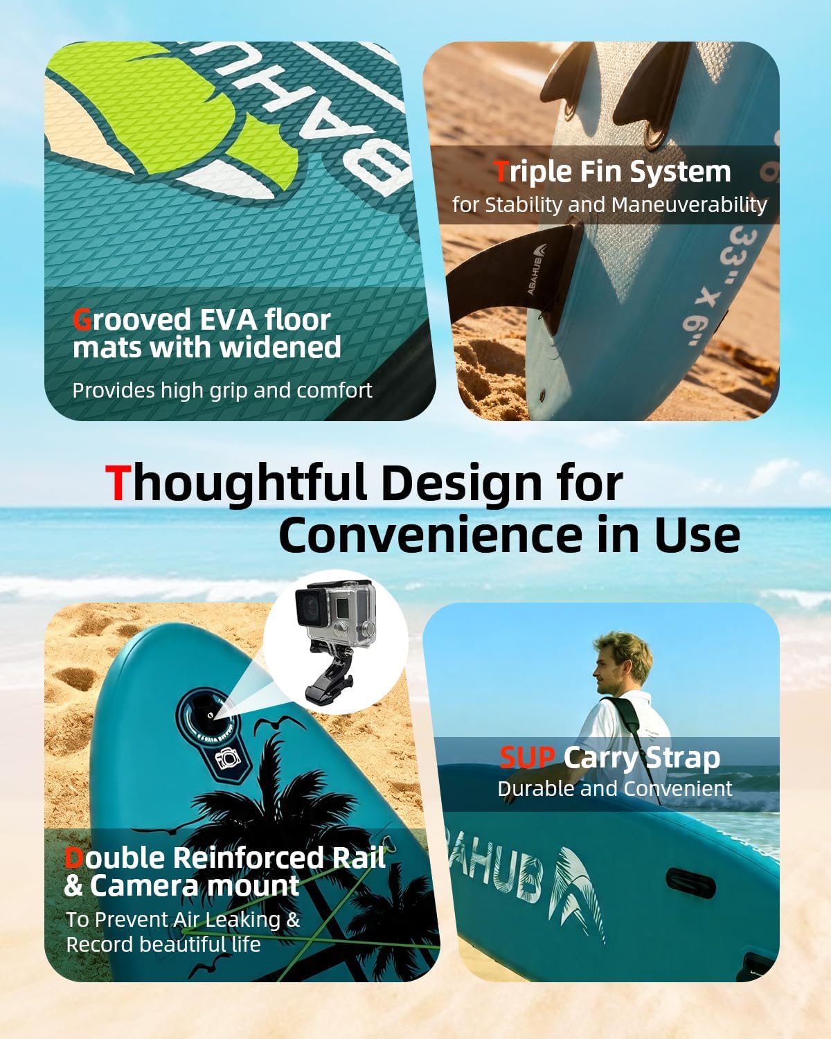Breites, 10,6 Fuß x 31/34 Zoll – Inflatable Paddle Board 10.6Ft Bewertung und Preis