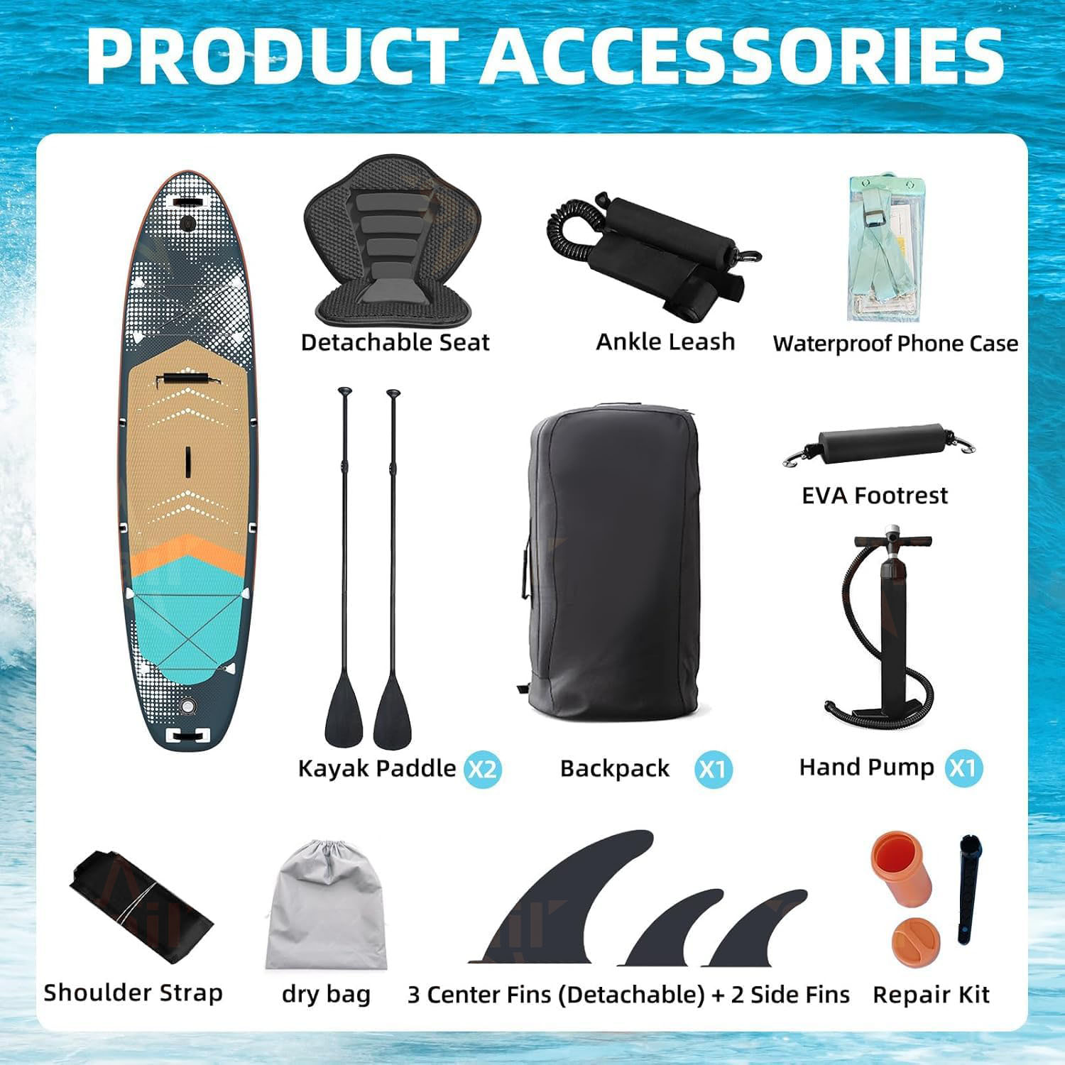 Multifunktionales aufblasbares – Paddle Board Backpack Bewertung und Preis