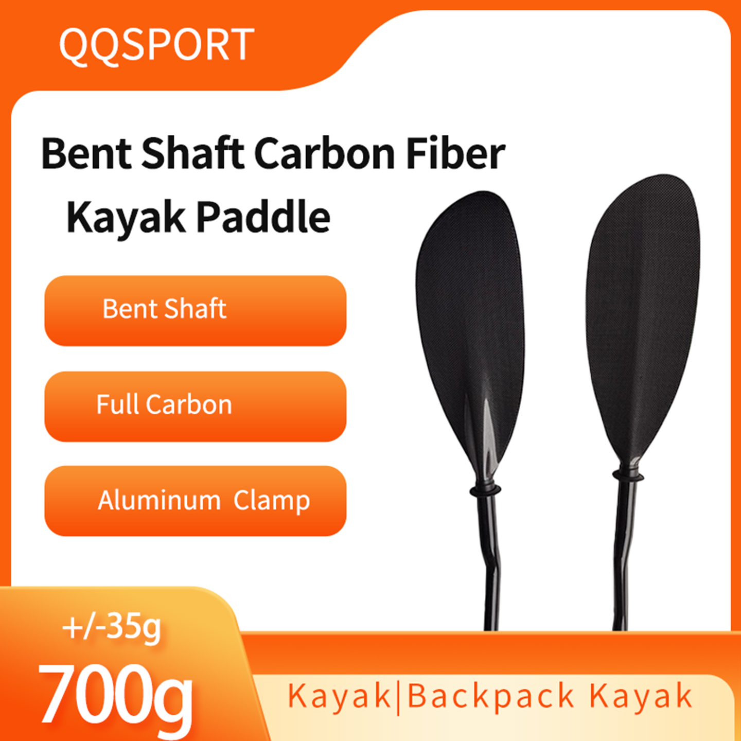 QQSPORT Paddel, TBENT Schaft-K – Kayak Paddle Carbon 2 Piece Bewertung und Preis