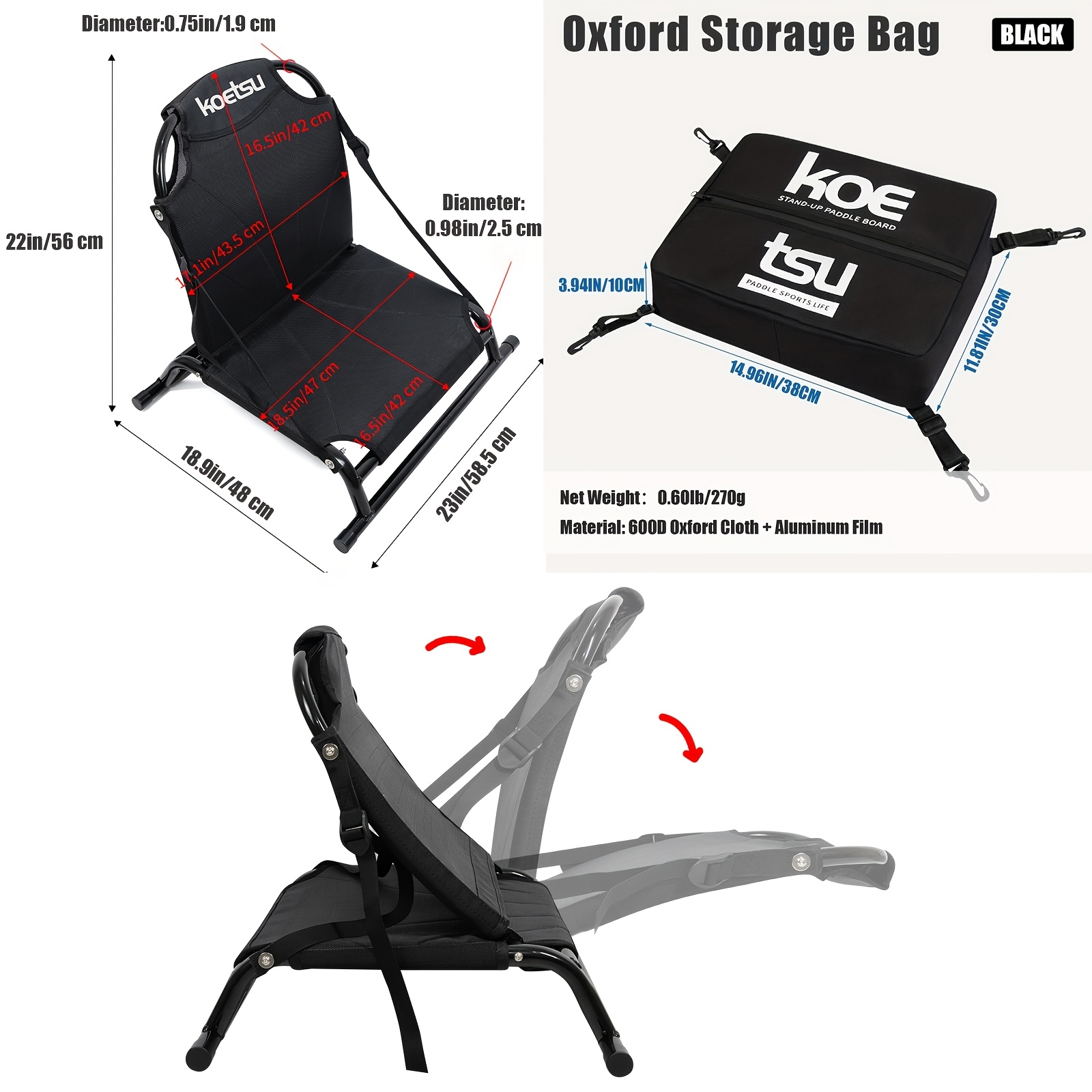 Koetsu Oxford-Stoff Paddleboar – Paddle Board Backpack Bewertung und Preis