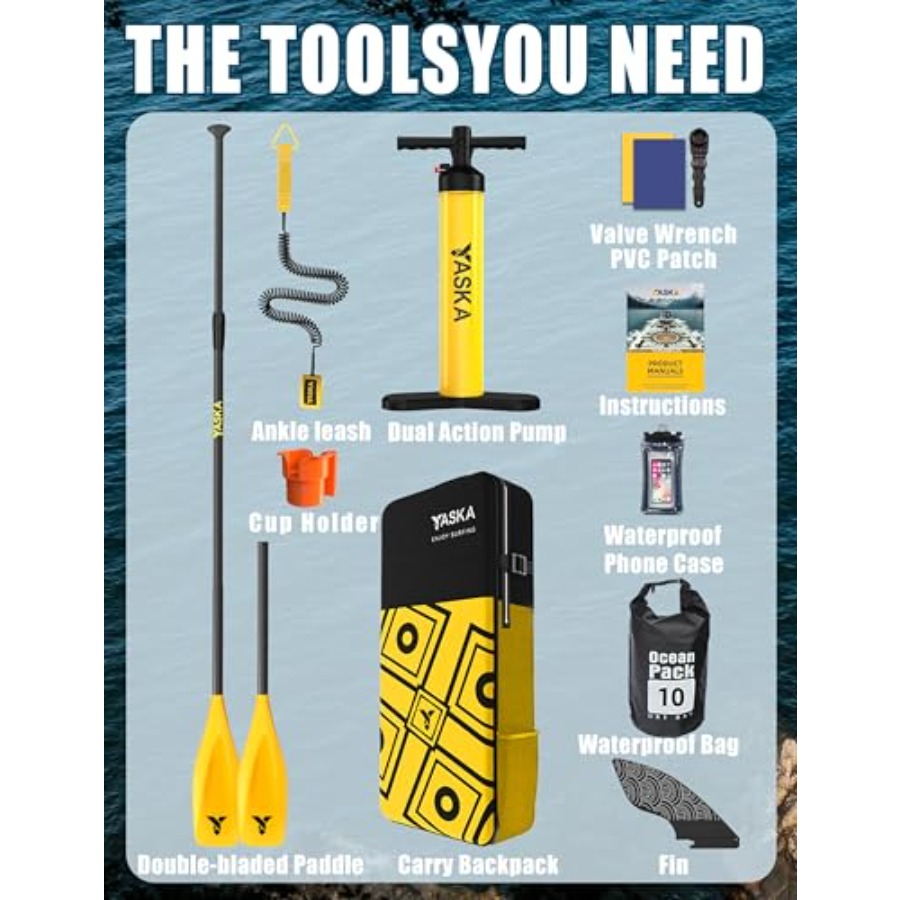 Aufblasbares Stand-up-Paddlebo – Sup Board 11Ft Inflatable Bewertung und Preis